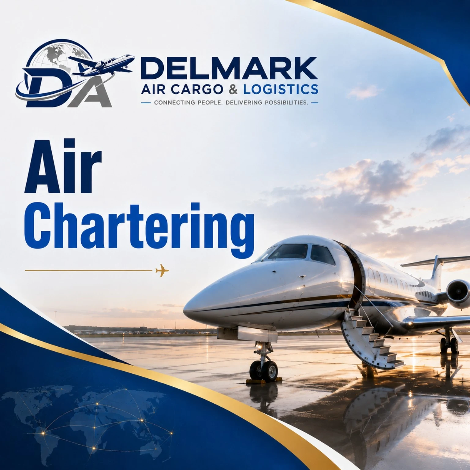 Delmark Air Cargo Services catalogue artwork